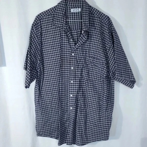 Cherokee Other - Muted Blue Plaid Button Down Shirt Sleeve Shirt